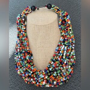 NWOT Multi-Color Beaded Statement Necklace
